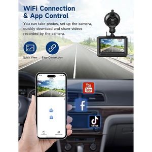 2.45” screen car WiFi camera dash cam